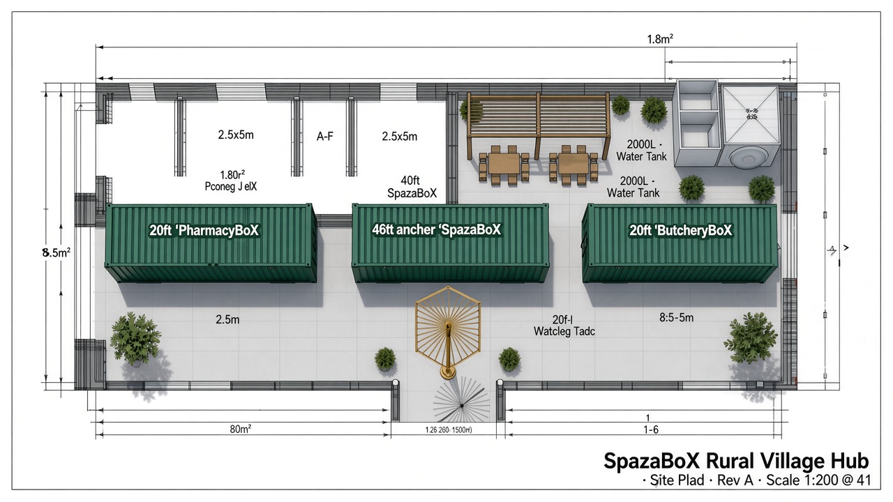 Rural Village Hub site plan sheet 1